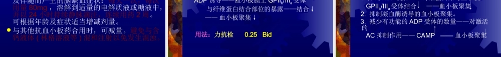 抗血小板药及抗凝药.ppt