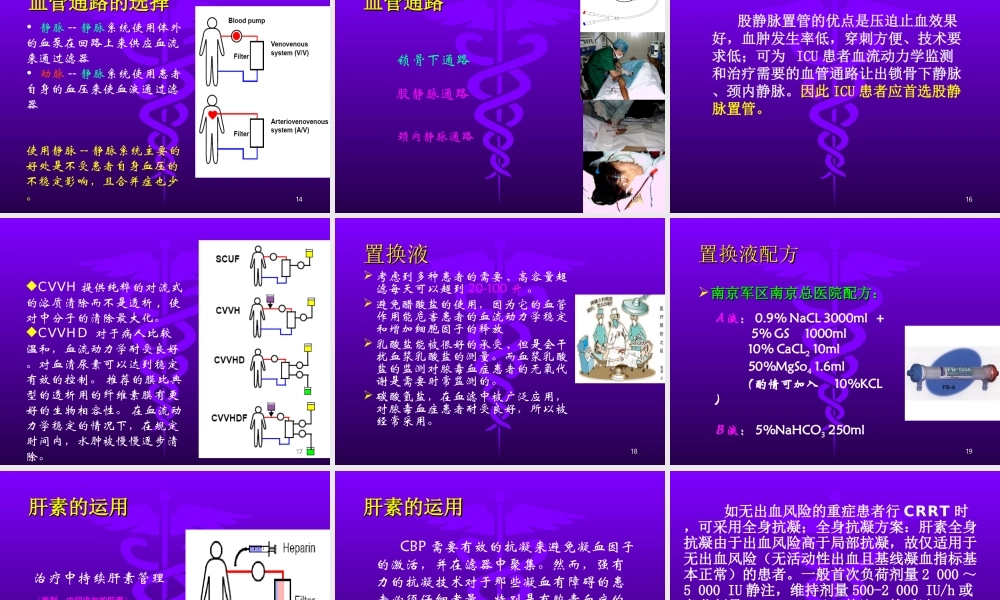 持续血液净化在危重病中的运用讲义.ppt