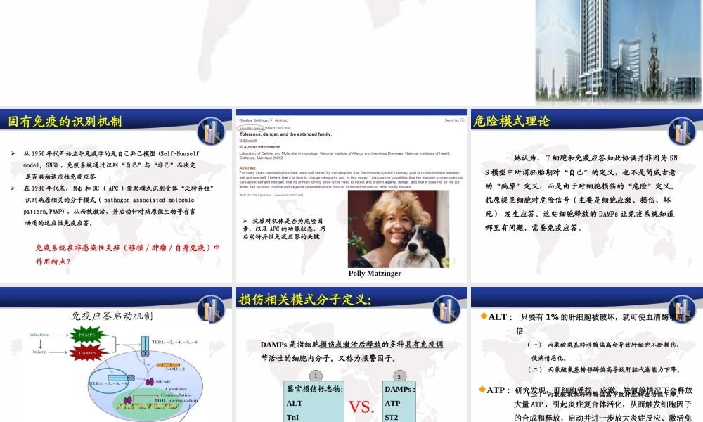 损伤相关模式分子.ppt