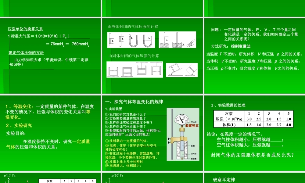 掌握玻意耳定律的内容.ppt