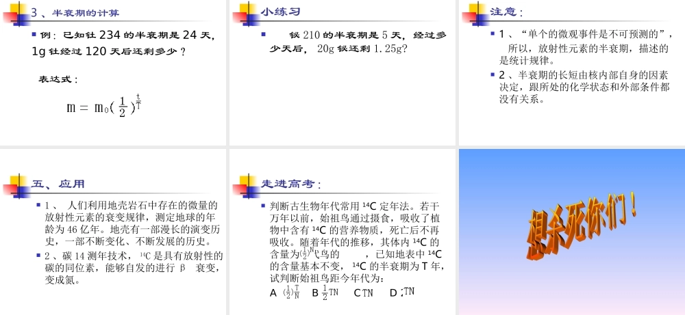 放射性元素的衰变林柏超搜集.ppt