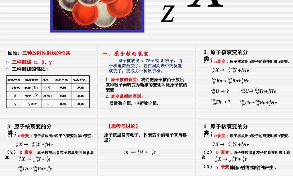 放射性元素的衰变.ppt