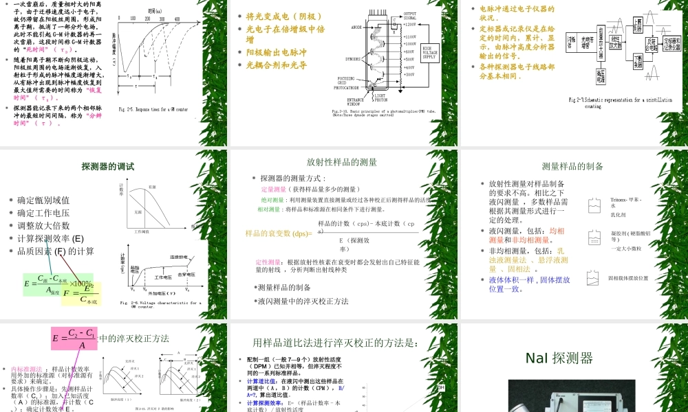 放射性核素的探测概述.ppt