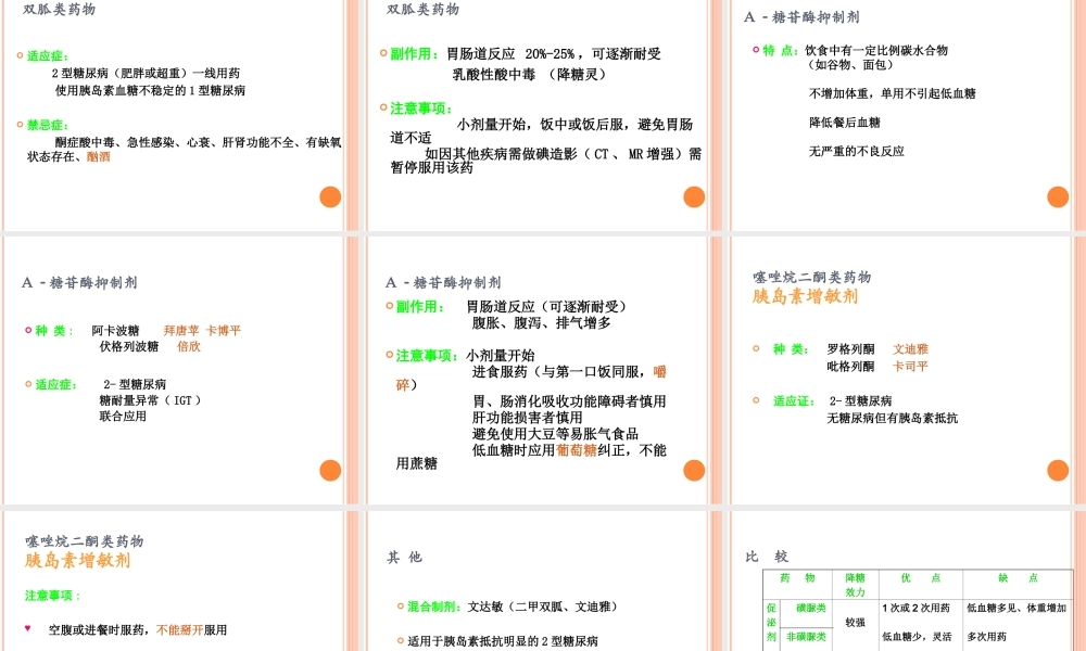 教你认识抗糖药.ppt