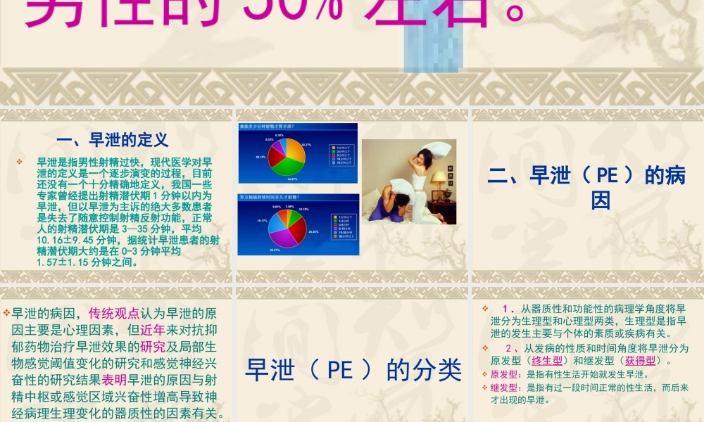 早泄PE的诊治进展.ppt