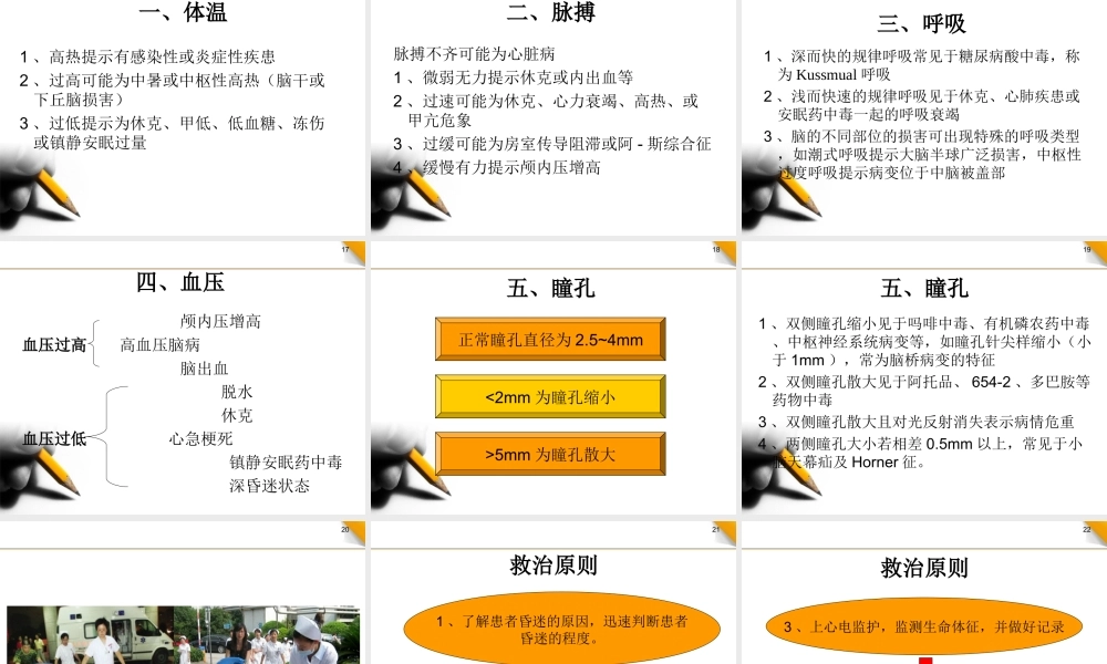 昏迷病人院内急救流程.ppt