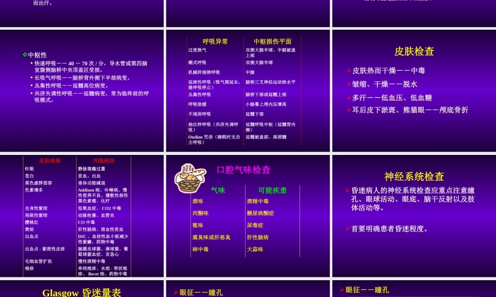 昏迷病人的神经系统检查.ppt