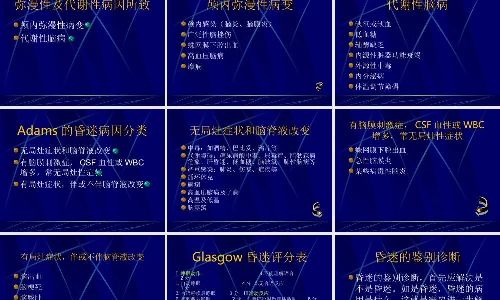 昏迷的病因和鉴别.ppt