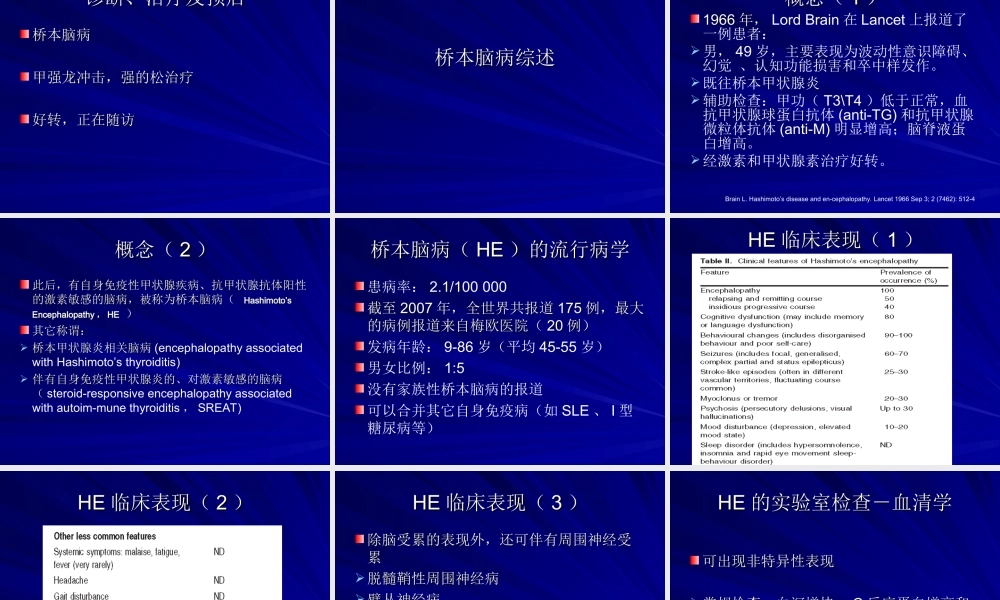 桥本氏脑病-经典幻灯.ppt