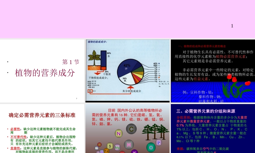 植物营养的基础理论(精).ppt