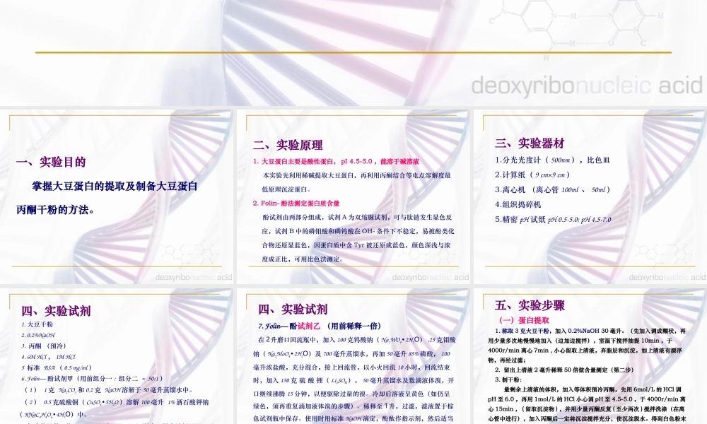 植物蛋白质的提取和含量测定.ppt