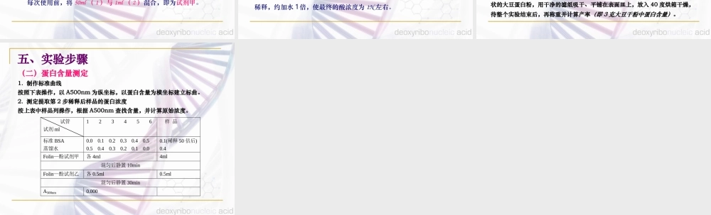 植物蛋白质的提取和含量测定.ppt