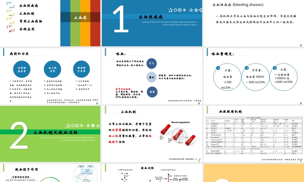 止血药的特点及应用.pptx