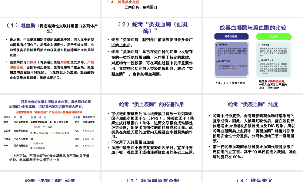 止血药的合理应用.ppt