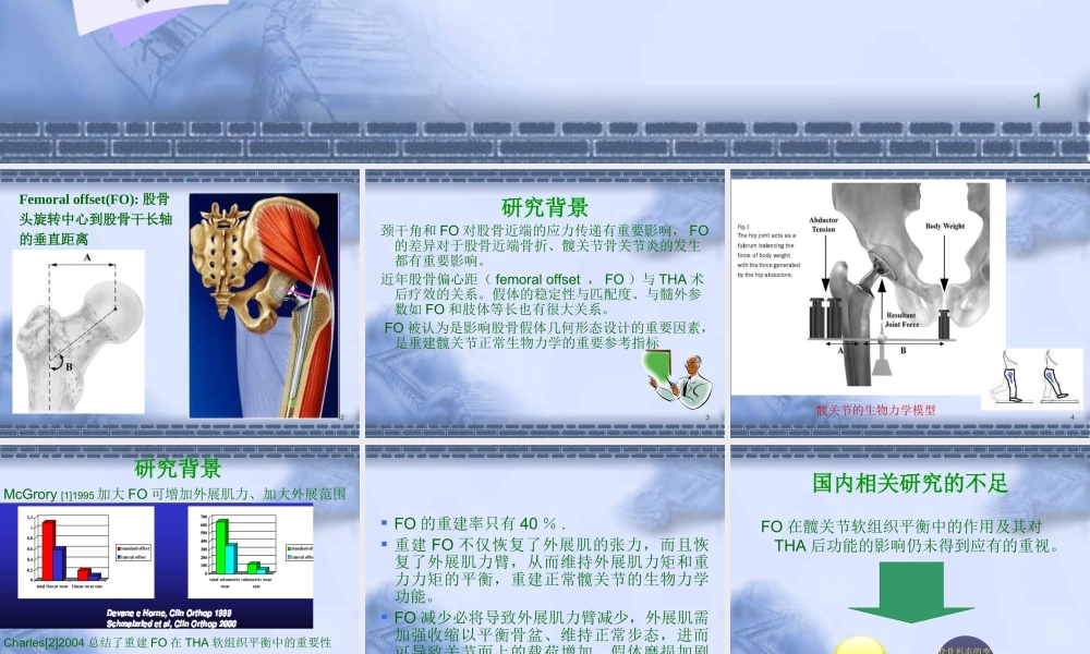 正常髋关节股骨偏心距的影像学研.ppt