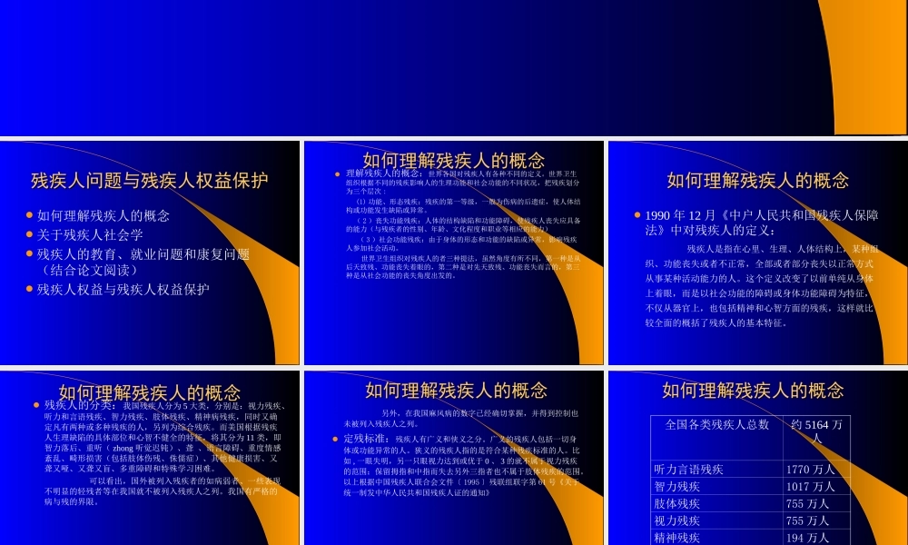 残疾人与儿童保护.ppt