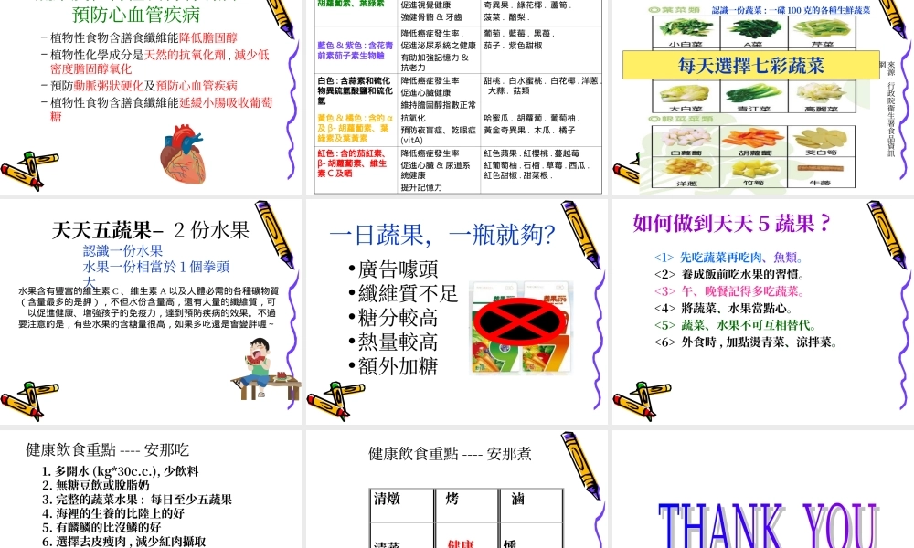 每日五蔬果健康一定有概要.ppt