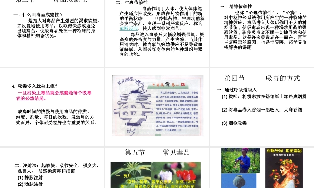 毒品与毒品的危害.ppt