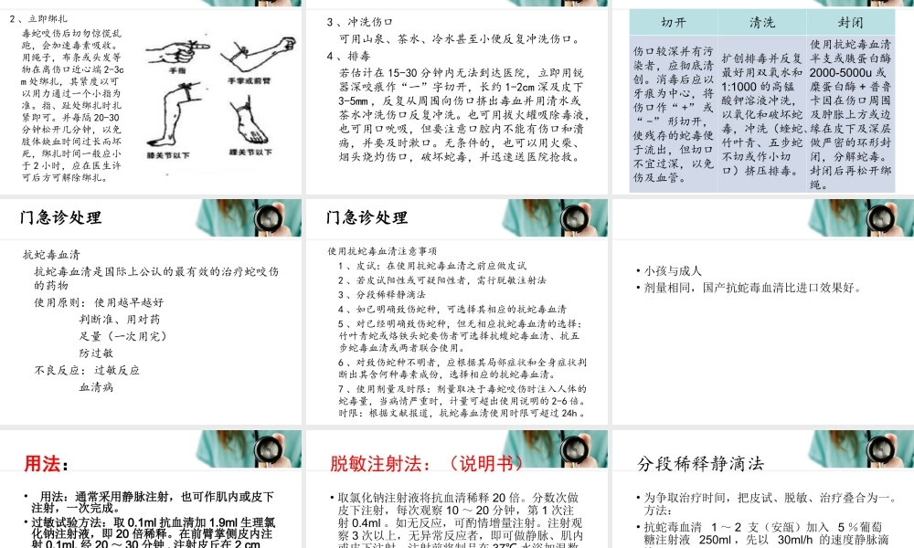 毒蛇咬伤的诊治.ppt