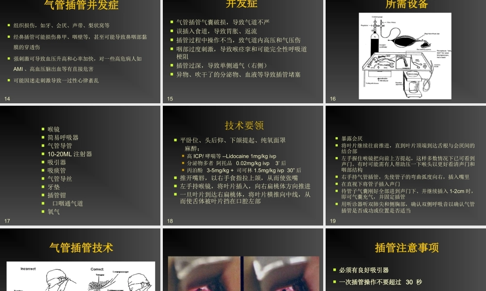 气管插管的作用.ppt