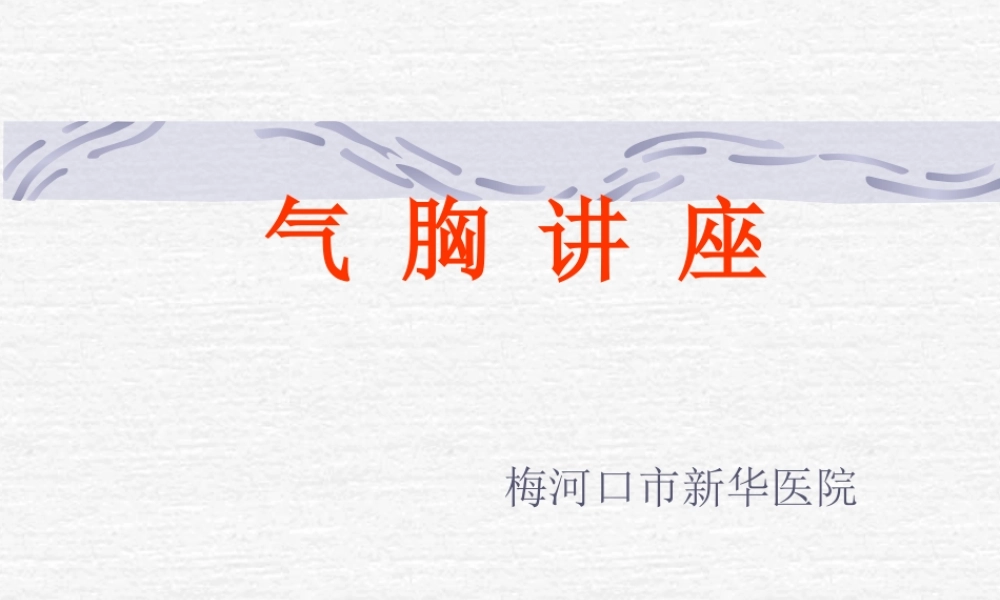 气胸-精美PPT.ppt