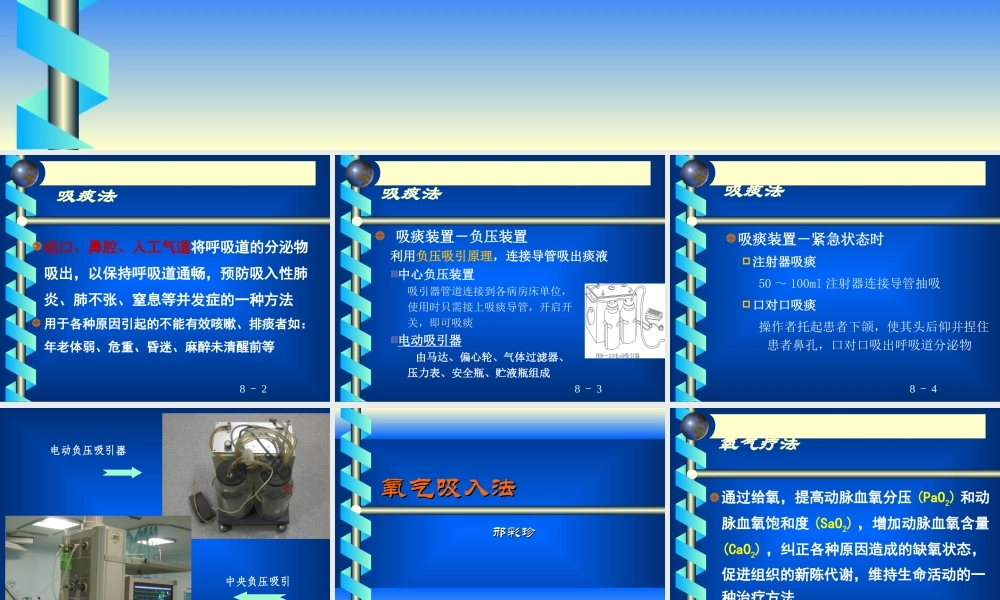 氧气吸入法、吸痰法.ppt