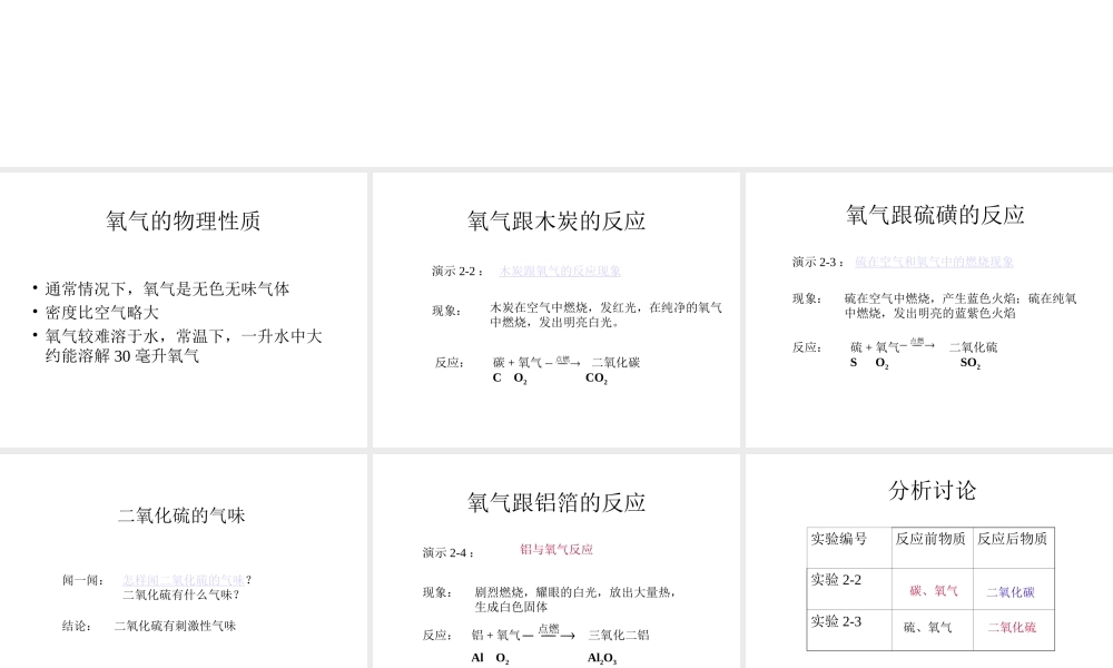 氧气跟木炭的反应(精).ppt