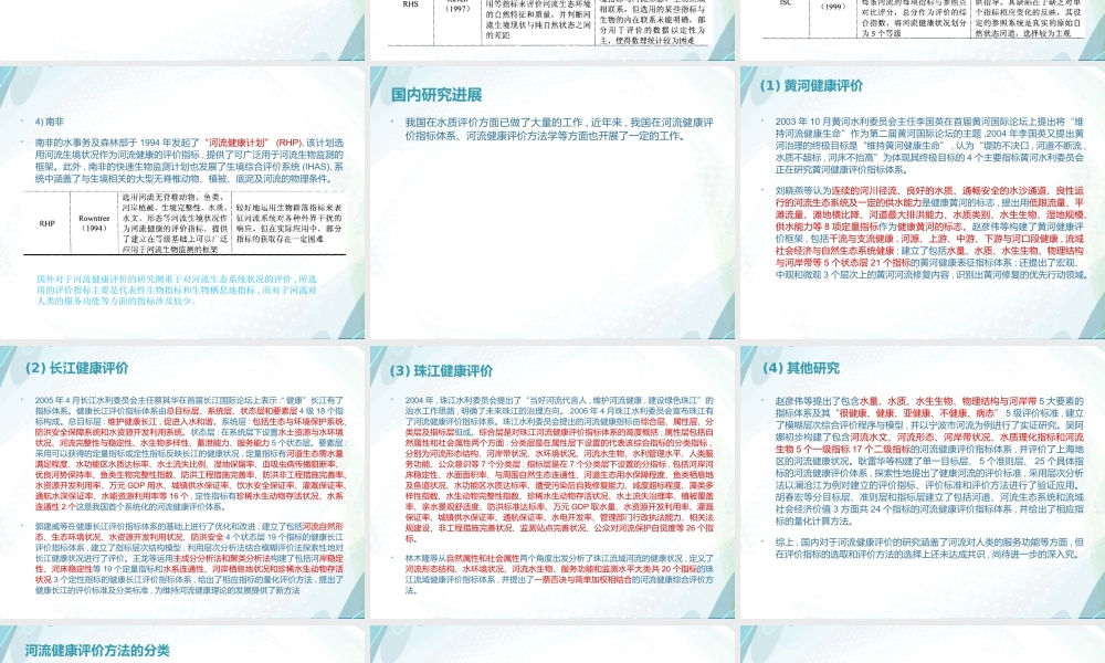 河流健康评价.ppt