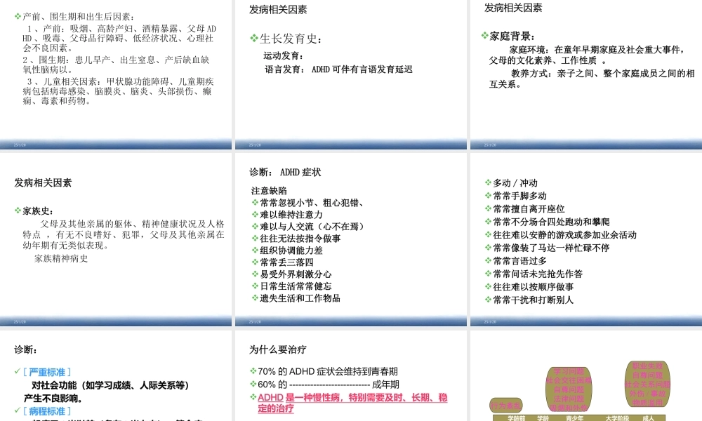 注意缺陷多动障碍-2012.12.6.ppt