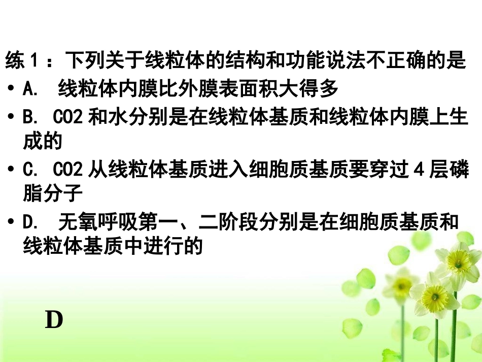 细胞呼吸-一轮复习.ppt_第3页