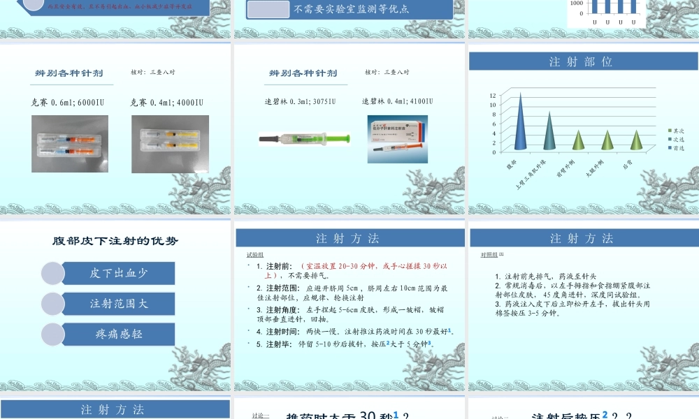 浅谈低分子肝素注射方法.ppt