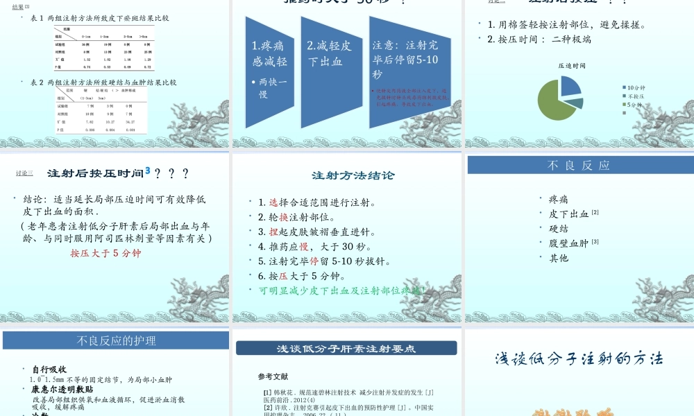浅谈低分子肝素注射方法.ppt