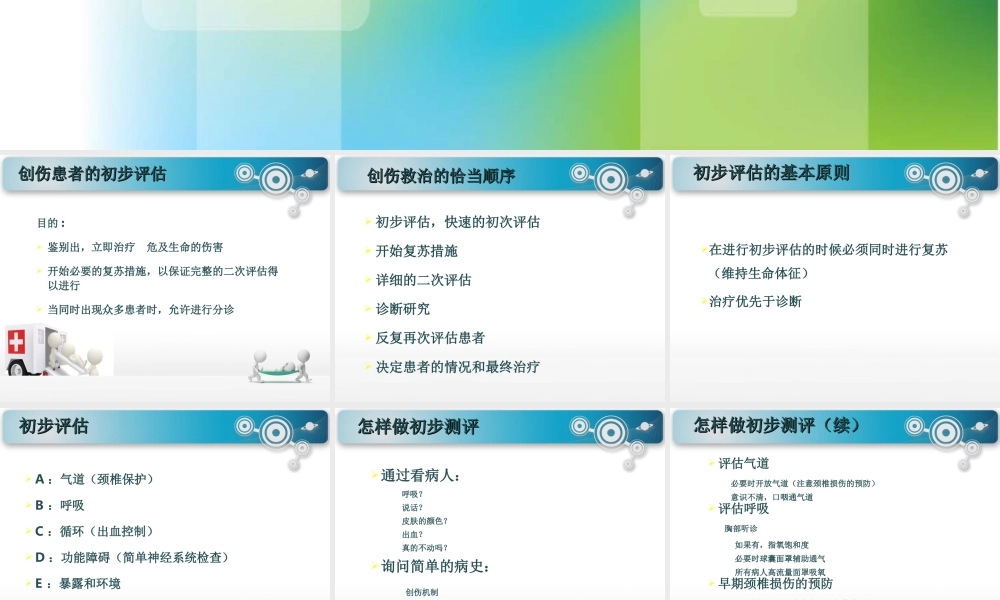 浅谈创伤病情评估.ppt