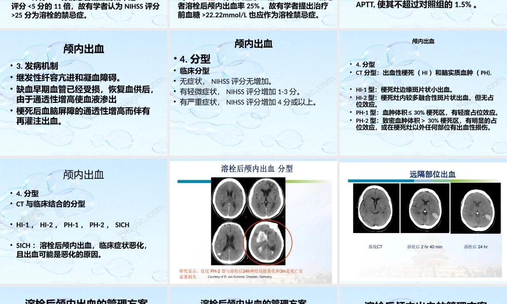 溶栓后脑出血及血管性水肿PowerPoint-2007-幻灯片.pptx