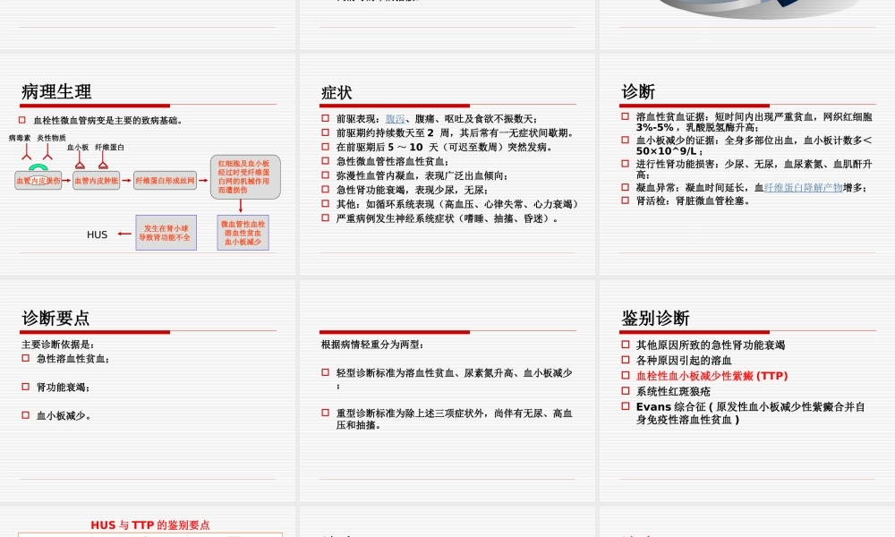 溶血尿毒综合征.ppt