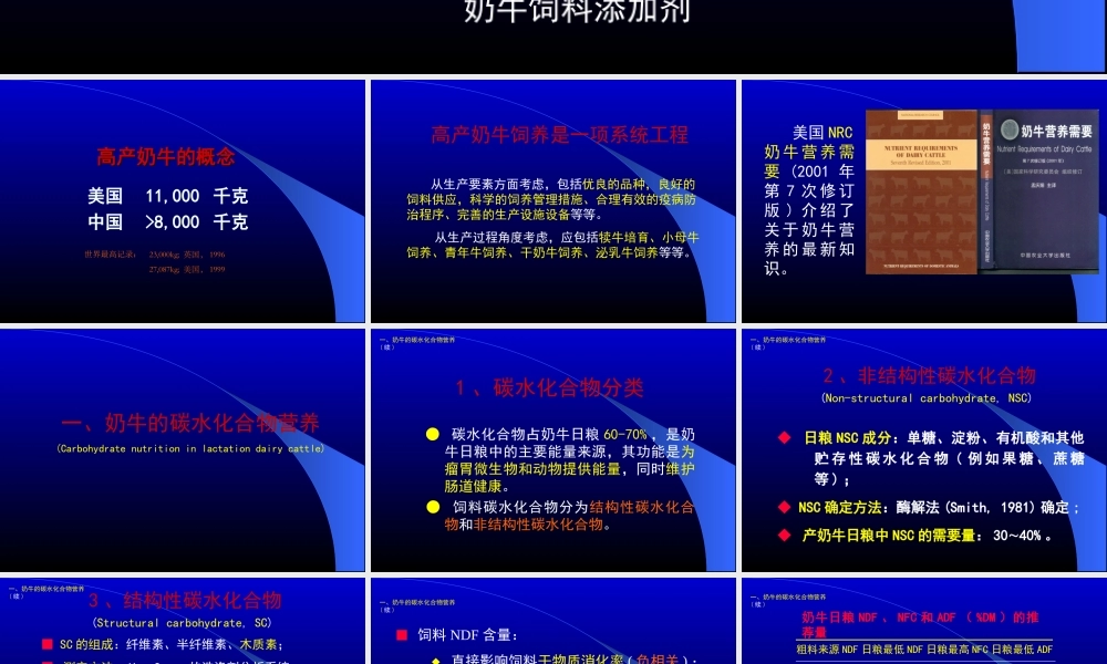满足高产奶牛营养需要.ppt
