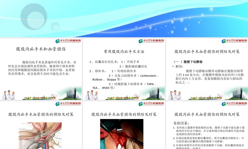 演讲稿(疝血管损伤)PPT.ppt