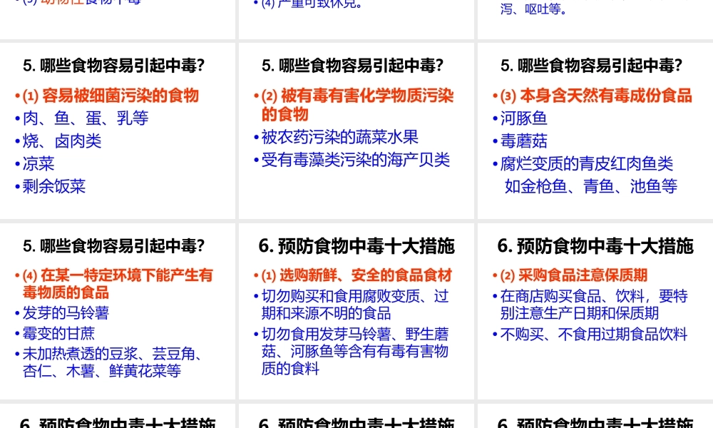 漫谈食物中毒ppt.ppt