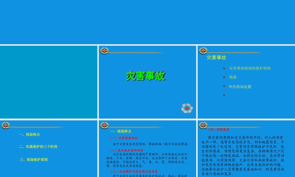 灾害(地震)外伤现场救护.ppt