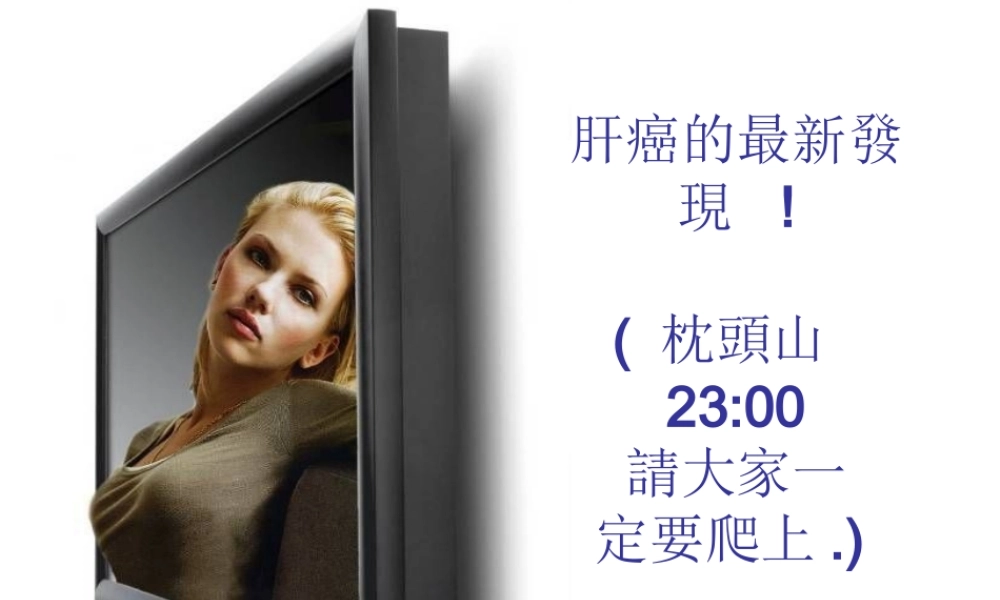 爬上枕头山肝癌新发现概论.ppt