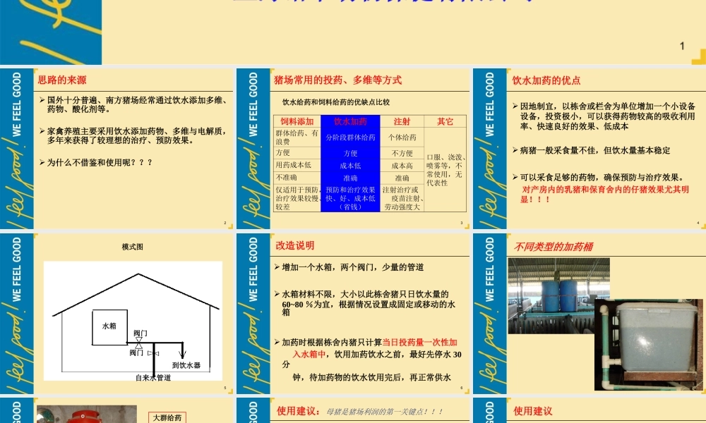 猪场饮水加药系统.ppt