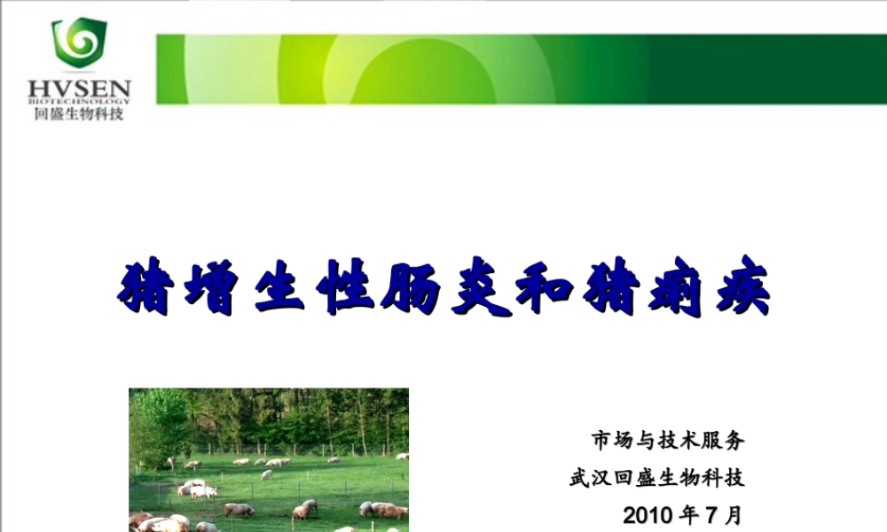 猪增生性肠炎及猪痢疾.ppt