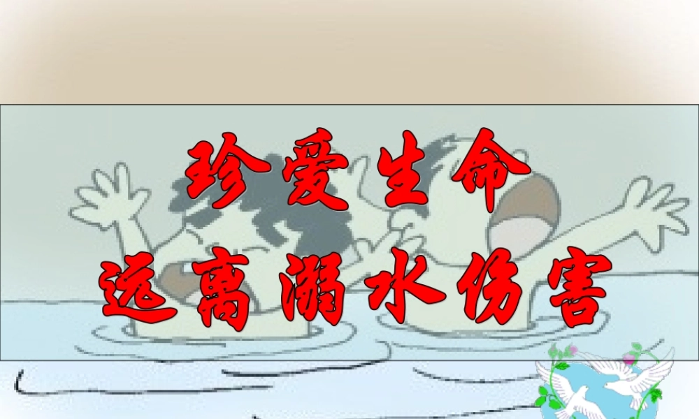 珍爱生命远离溺水伤害-PPT.ppt