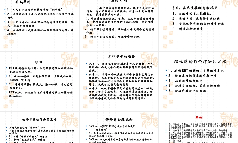 理性情绪疗法.ppt