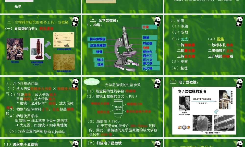 生命活动的基本单位——细胞.ppt