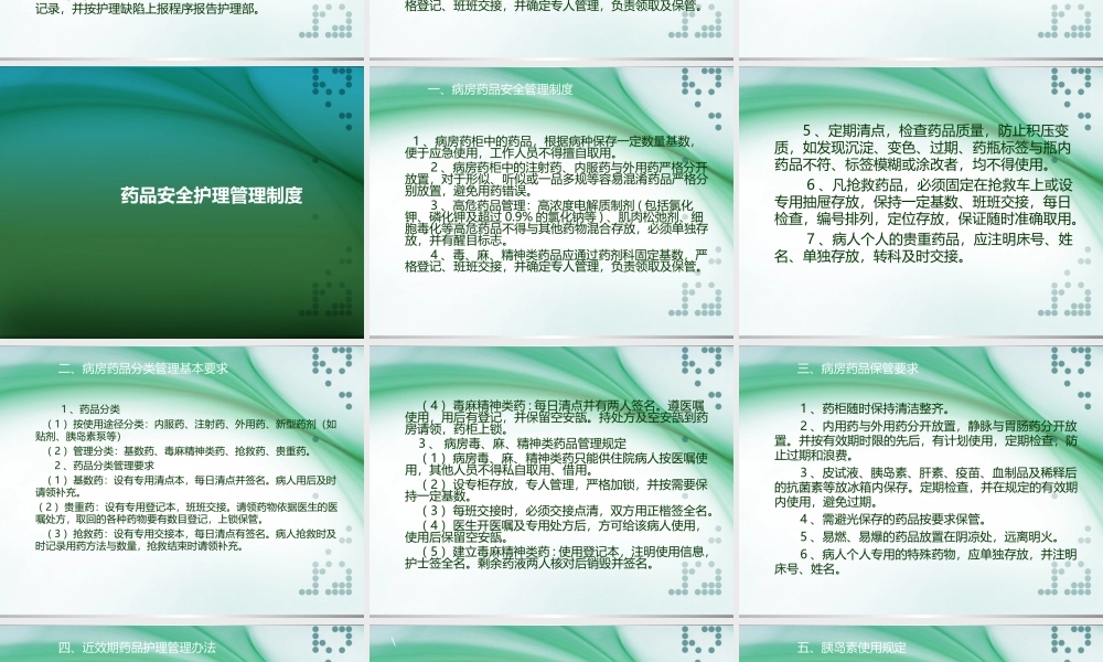 用药错误的防范措施及应急预案.ppt