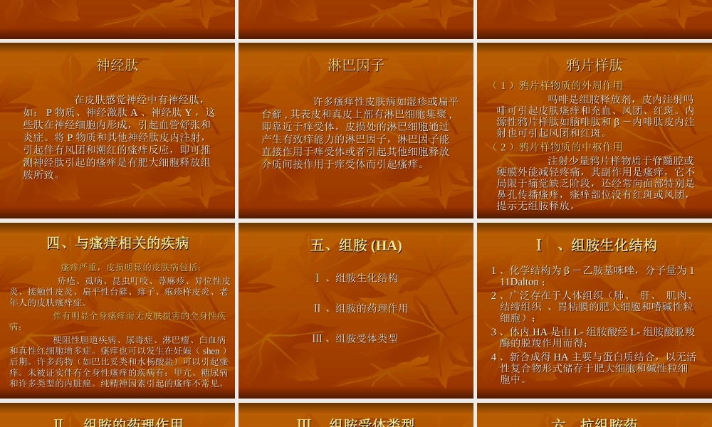 瘙痒与抗组胺药.ppt