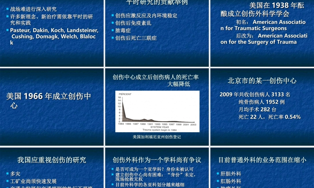 盛志勇-创伤外科的过去、现在和未来.ppt