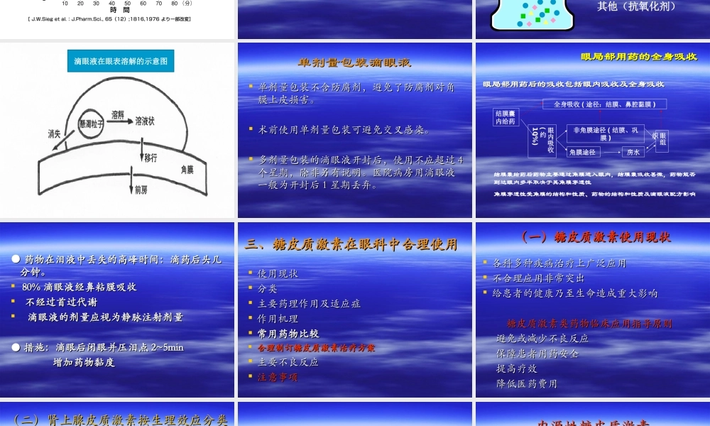 眼科药理与激素在眼科中合理使用2.ppt