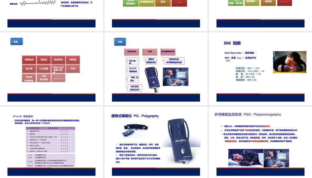 睡眠呼吸暂停低通气综合征.pptx